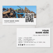 Afvalmetaalcollector QR-code Visitekaartje (Voorkant / Achterkant)