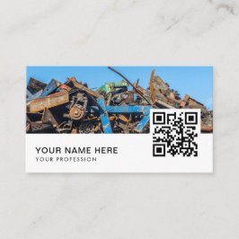 Afvalmetaalcollector QR-code Visitekaartje