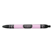 Afvalmonogram roze kleurkrayon zwarte inkt pen (Voorkant)