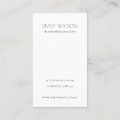 Afvalpapier, handgemaakt papier, textuur 3, oorsch visitekaartje (Achterkant)