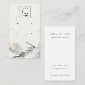 Afvalpapier, handgemaakt papier, textuur 3, oorsch visitekaartje (Voorkant / Achterkant)