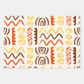 Afvalpapier met Afrikaanse printcoating Inpakpapier Vel (Voorkant)