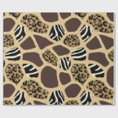 Afvalpapier op basis van Afrikaanse stijldieren "S Cadeaupapier (Vlak)