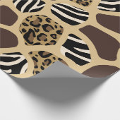 Afvalpapier op basis van Afrikaanse stijldieren "S Cadeaupapier (Hoek)