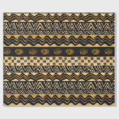 Afvalpapier van Afrikaanse stammen Cadeaupapier (Vlak)