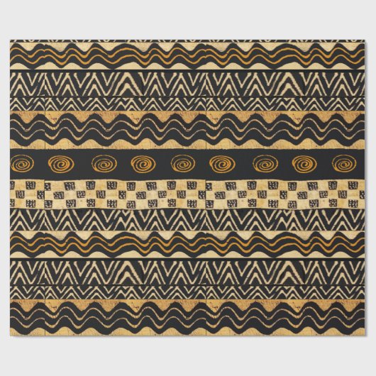 Afvalpapier van Afrikaanse stammen Cadeaupapier (Vlak)