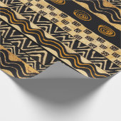 Afvalpapier van Afrikaanse stammen Cadeaupapier (Hoek)