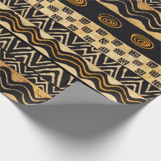 Afvalpapier van Afrikaanse stammen Cadeaupapier (Hoek)