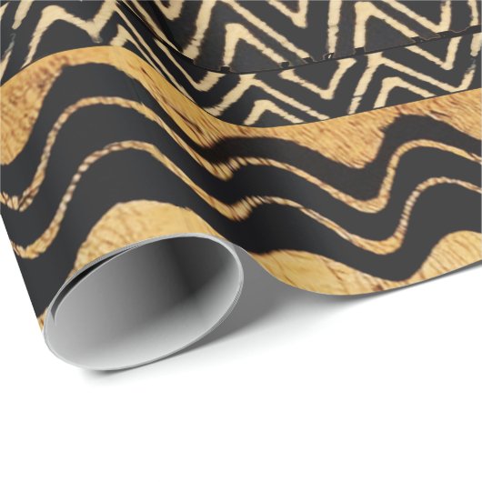 Afvalpapier van Afrikaanse stammen Cadeaupapier (Rol Hoek)