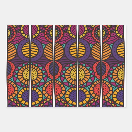 Afvalpapier voor Afrikaanse afdrukken Inpakpapier Vel (Voorkant)