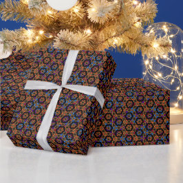 Afvalpapier voor Afrikaanse geometrische stammen Cadeaupapier