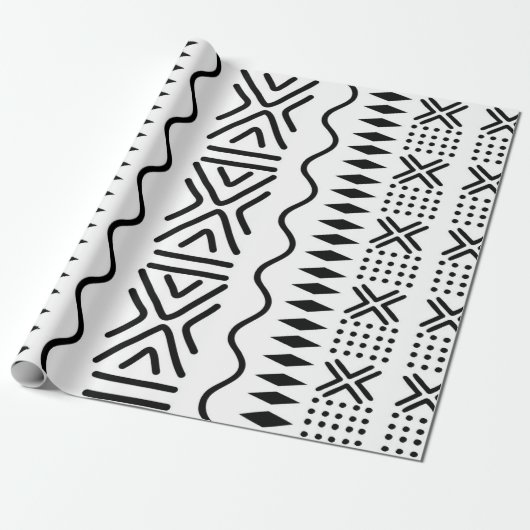 Afvalpapier voor Afrikaanse modderkleding Cadeaupapier (Uitgerold)