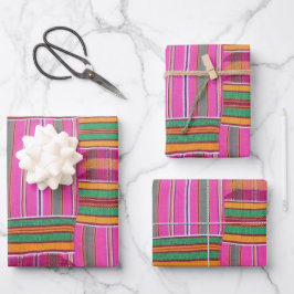 Afvalpapier voor Afrikaanse patrooncadeautjes Inpakpapier Vel