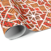 Afvalpapier voor Afrikaanse patroonpatronen Cadeaupapier (Rol Hoek)