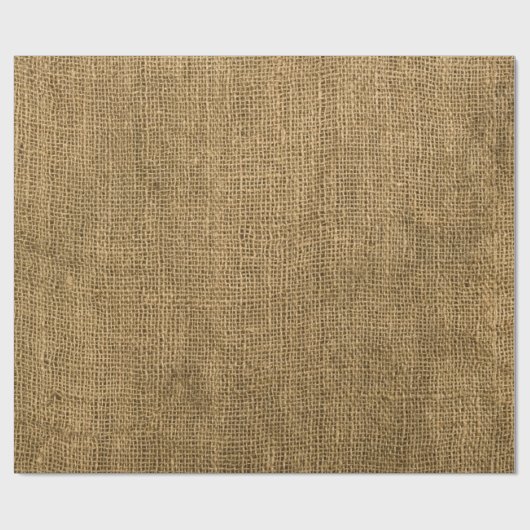 Afvalpapier voor landburlap Rustic Fabric Cadeaupapier (Vlak)