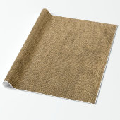 Afvalpapier voor landburlap Rustic Fabric Cadeaupapier (Uitgerold)