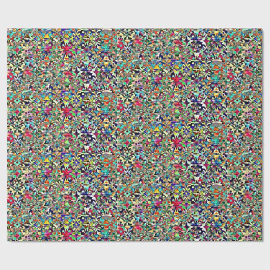 AFVALpapier voor PSYCHEDELIC Cadeaupapier (Vlak)