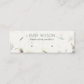 Afvalscherm met handgemaakte papiertextuur mini visitekaartje (Voorkant)