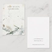 Afvalscherm met handgemaakte papiertextuur visitekaartje (Voorkant / Achterkant)