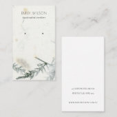 Afvalscherm met handgemaakte papiertextuur visitekaartje (Voorkant / Achterkant)