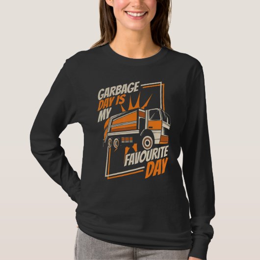Afvalstofafval Afvalafval Vrachtwagens T-shirt (Voorkant)