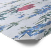 Afvalstoffen in groene vasbloemen poster (Hoek)