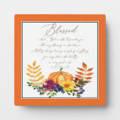 Afvalstoffen in overvloed herfsten pompoenen en ta fotoplaat (Voorkant)