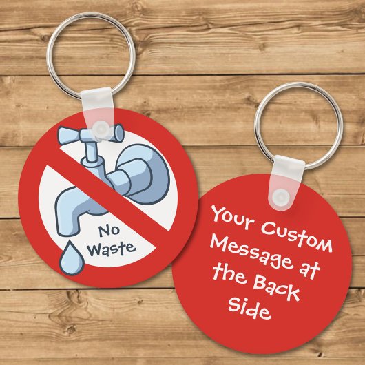 Afvalstoffen stoppen sleutelhanger