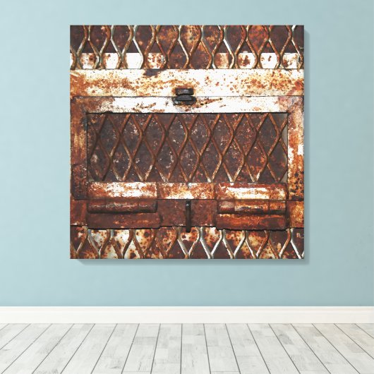 Afvalvenster Canvas Afdruk (Insitu (Houten vloer))