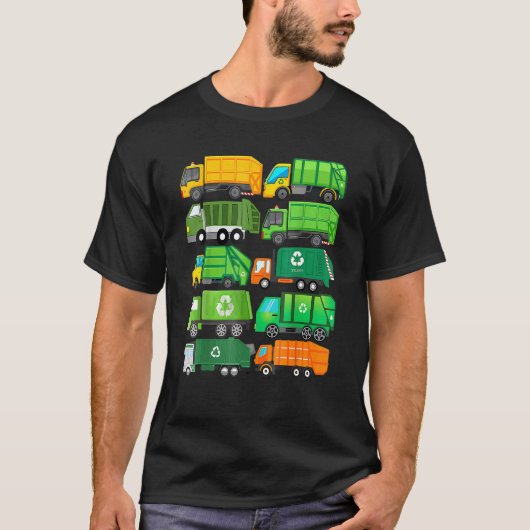 Afvalverwijdering afval van vuilniswagens t-shirt (Voorkant)