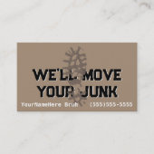  afvalverwijdering bij afvaltransport visitekaartje (Voorkant)