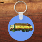 AFVALVERWIJDERING GARBAGE TRUCK Art Sleutelhanger (Voorkant)
