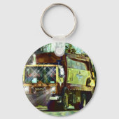 AFVALVERWIJDERING GARBAGE TRUCK Art Sleutelhanger (Voorkant)
