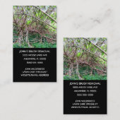 afvalverwijdering op de scheepswerf visitekaartje (Voorkant / Achterkant)