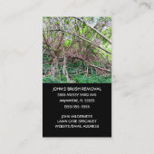 afvalverwijdering op de scheepswerf visitekaartje (Achterkant)