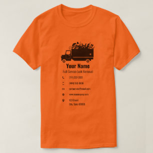 afvalverwijderingsbedrijf geel t-shirt