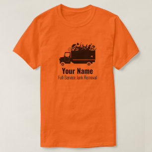 afvalverwijderingsbedrijf geel t-shirt