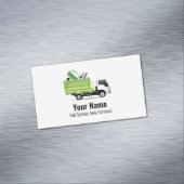  afvalverwijderingsbedrijf magnetisch visitekaartje (Voorbeeld)