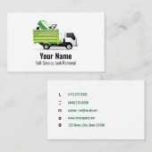  afvalverwijderingsbedrijf visitekaartje (Voorkant / Achterkant)