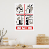 Afvalvet opslaan poster (Keuken)