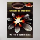 Afvalvet opslaan voor explosieven poster (Voorkant)