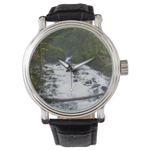 Afvloeiing van Bridal Veil Falls, OR Horloge