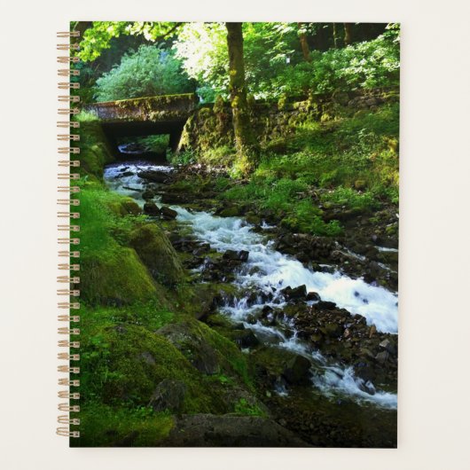 Afvloeiing van Wahkeena Falls, OR Planner (Voorkant)