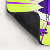 Afvoer Main Gamer Paarse groene spuit Muismat (Hoek)