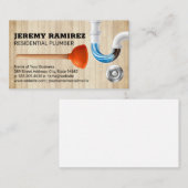 Afvoer van zuiger en verstopte leidingen visitekaartje (Voorkant / Achterkant)