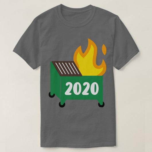 Afvoercontainer brand 1 t-shirt (Design voorkant)