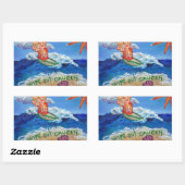 Afvoeren van kankerverwekkende engel-sticker-decal rechthoekige sticker (Vel)