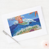 Afvoeren van kankerverwekkende engel-sticker-decal rechthoekige sticker (Envelop)