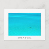 Afvoerkanaal in Bora Bora Bora White text briefkaa Briefkaart (Voorkant)