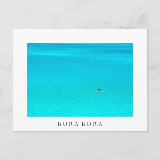 Afvoerkanaal in Bora Bora Bora White text briefkaa Briefkaart (Voorkant)
